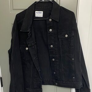 Old Navy Charcoal Button-Up Jacket